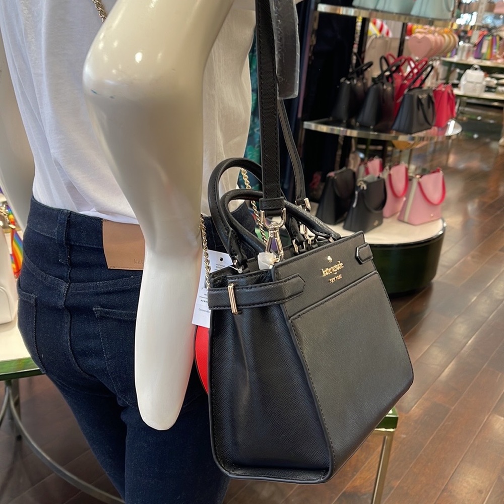 Kate Spade staci small satchel black NWT - Picture 4 of 16